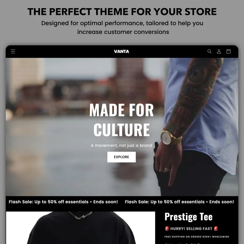 Vanta Shopify Theme
